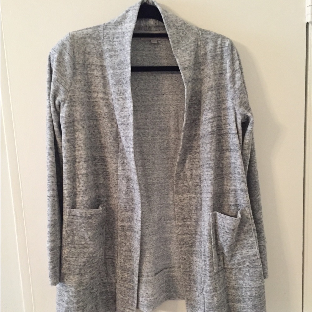 LOFT grey cardigan medium